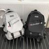 New Student Schoolbag Backpack Junior High School Backpack College Student Trend Fashion Lightweight Student Schoolbag