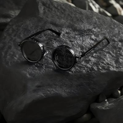 Модные Новые Мужские и Женские Солнцезащитные Очки с Девятиуровневой Регулируемой Яркостью, Ретро Поляризованные Солнцезащитные Очки в Стиле Стимпанк