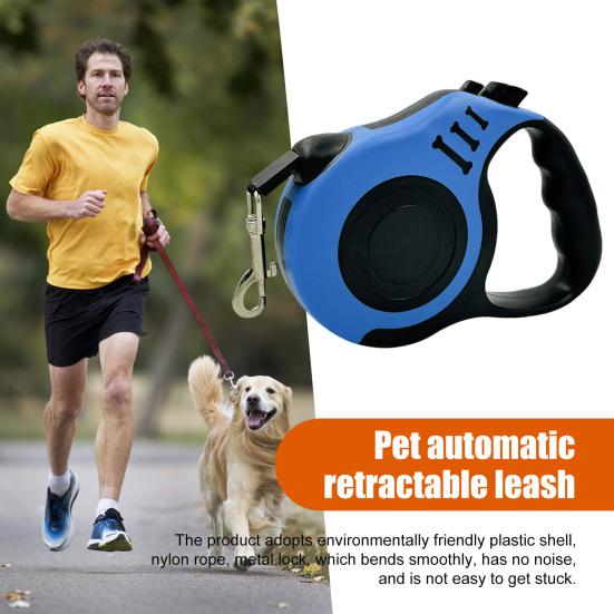 Выдвижной поводок для домашних животных с кнопкой тормоза, вытягивается до 10/16 футов, удобная конструкция, поводок для собак с удобной ручкой
