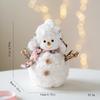 Cute Plush Foam Snowman Doll S M L White Snowman Plush Toys Soft Christmas Decor Dolls Household