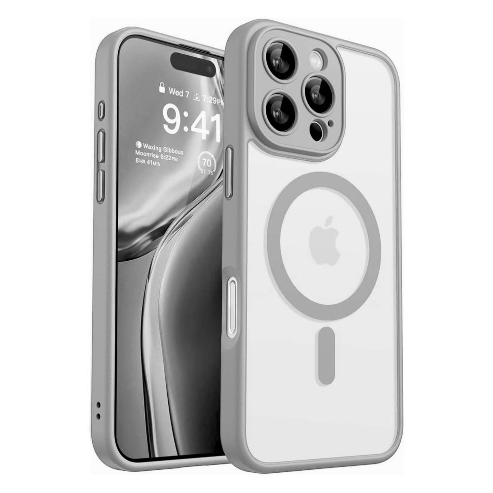 Matte Translucent Case For 17 16E 16 15 14 13 12 11 Pro Max Plus IPhone16 For Magsafe Mag Safe Wireless Charge Back Cover