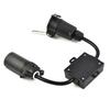 To EU Trailer Light Converter US 7-Way Blade Socket To EU 7-Pin Round Plug Separation Brake Light Circuit Connector Adapter