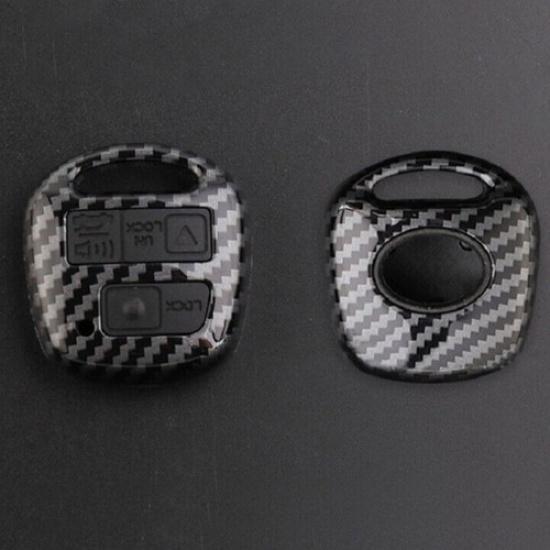 Carbon Fiber Car Key Fob Cover For Lexus RX350 2007-2009 Remote Case Skin Jacket