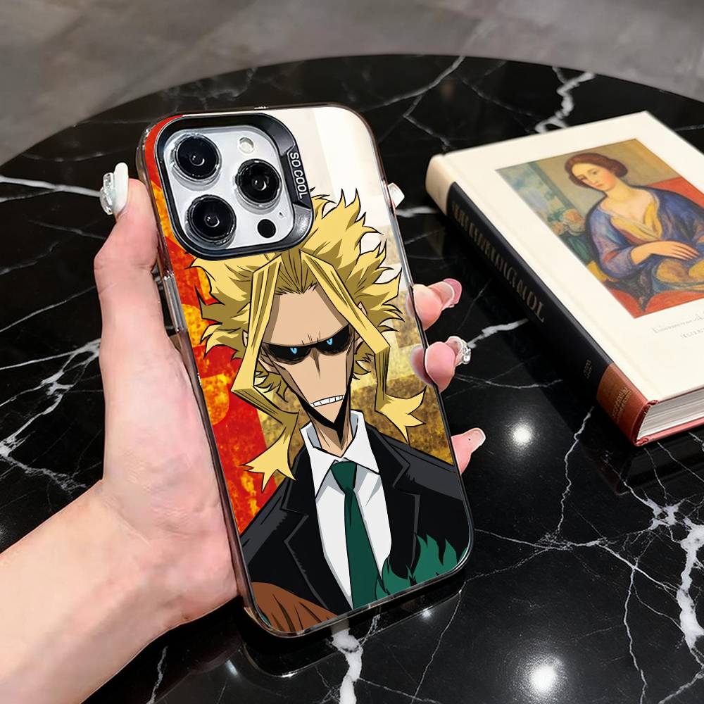 A-All M-Might T-Toshinori Y-Yagi-AMTY Phone Case For iPhone 17,16,15,14,13,12,11 Plus,Pro Max,XS,Colorful Silver Black Cover