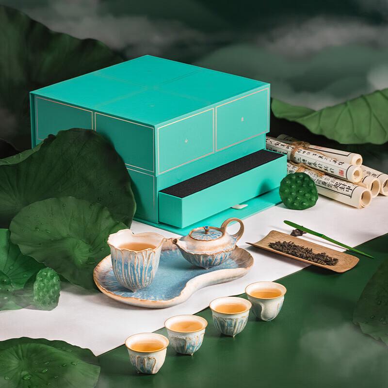Керамический набор для чайной церемонии Гунфу Wanqiantang в подарочной коробке