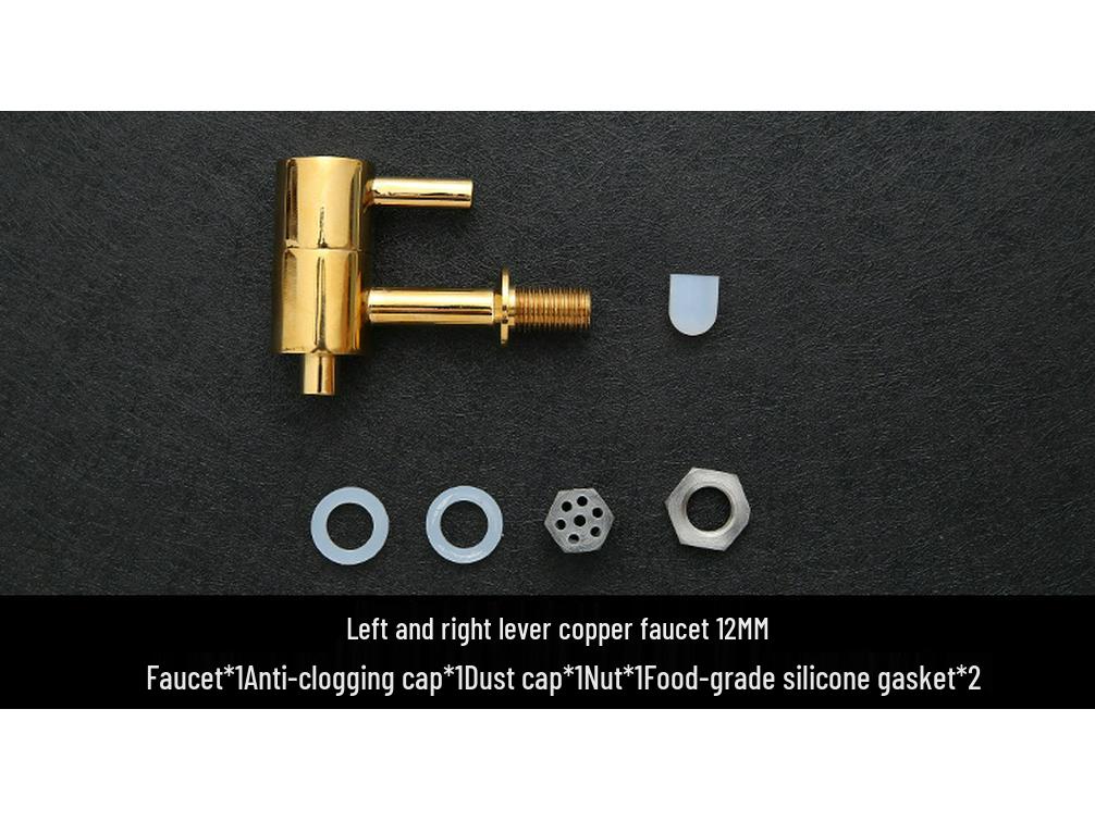 Кран для инфузионной банки из нержавеющей стали 304 с керамическим изливом и медным переключателем клапана