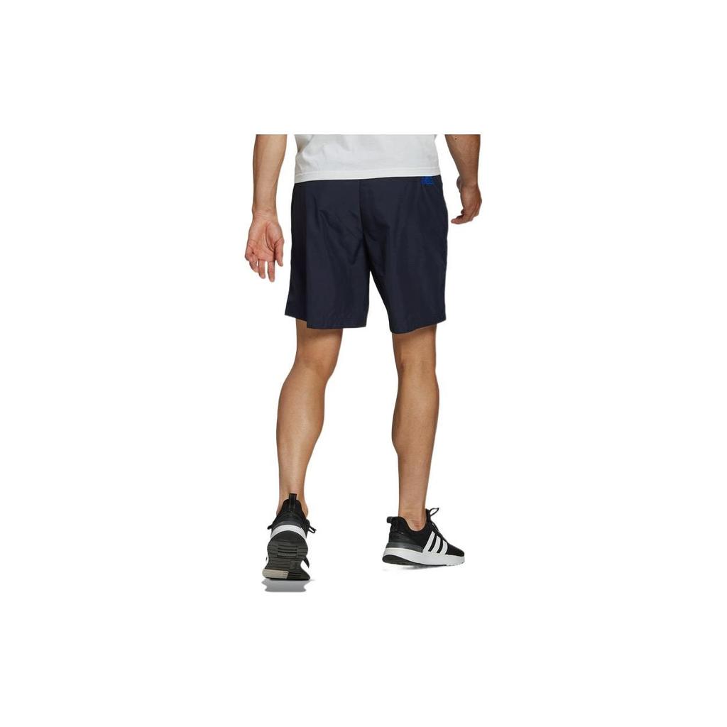 Adidas Однотонные повседневные шорты с логотипом, мужские штаны, чернильно-синие HE4307