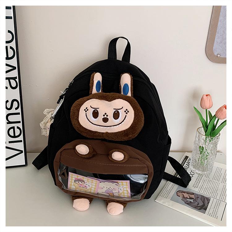 Школьный рюкзак 2025 новый мультяшный милый плюшевый студенческий рюкзак для девочки большой вместимости премиум рюкзак от боли рюкзак для девочки