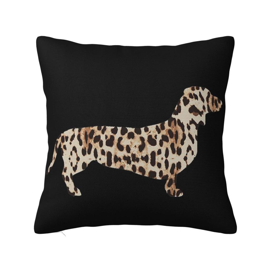 Dachshund Dog Art Throw Pillow Cover Polyester Throw Pillow Wiener Sausage Doxie 4545cm Pillowcase