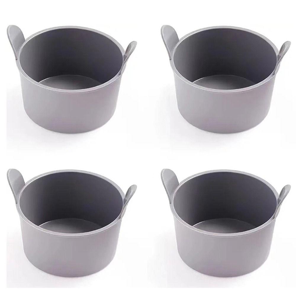 4 Pcs Non Stick Egg Cooker Mould BPA Free Air Fryer Baking Ramekins Silicone Egg Mold  Household