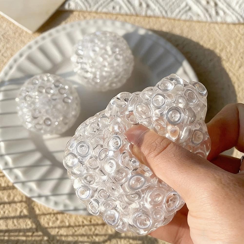 Handmade Ball Squishy Balls Ice Beads Squeeze Toy Fidget Toys Slow Rebound Toy For Friend Anxiety Relaxation Squeeze Gift