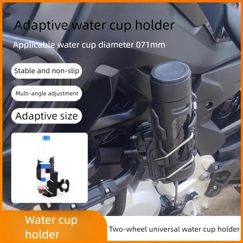 Adaptive Water Cup Holder for Motorcycles & Electric Vehicles - Rotatable Foldable Bumper Mount Bike Motorcycle Water Bottle Cag
