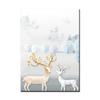 Popular Modern Three-dimensional Abstract Tree Deer Living Room Decorative Canvas Painting Oil Painting Canvas Wall Art Winter
