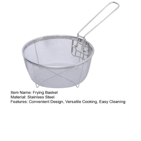 Корзина для жарки из нержавеющей стали с ручкой. Кухонная круглая корзина для жарки. Складная сливная корзина. Корзина для мытья овощей для картофеля фри. Луковые кольца.