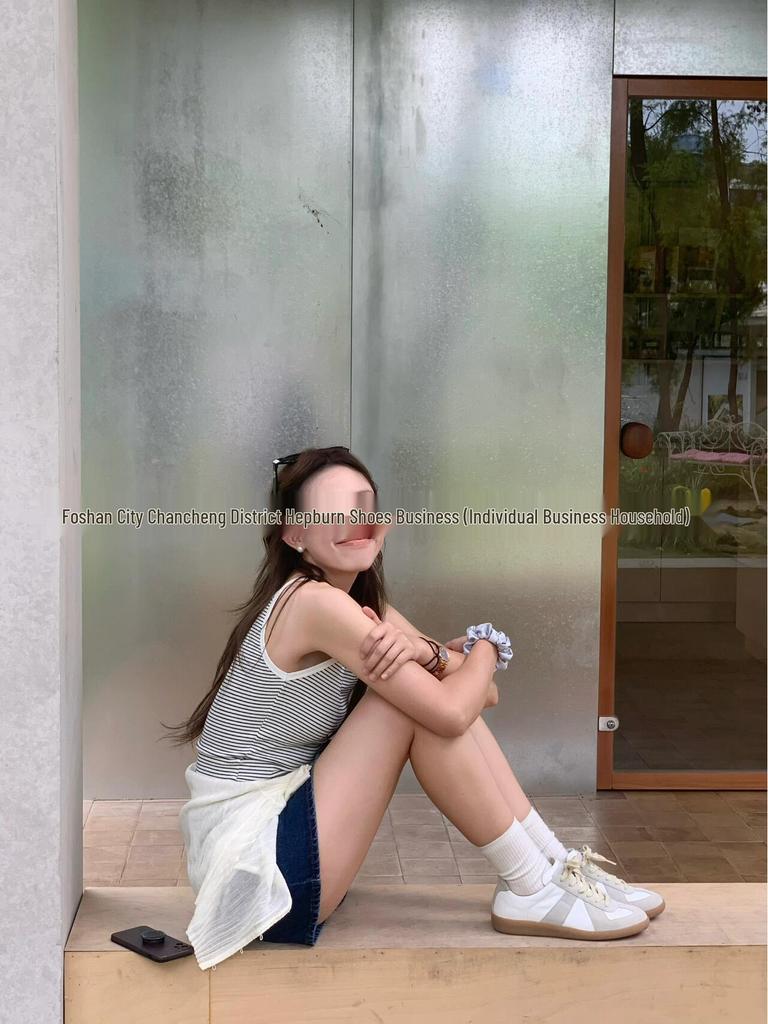 Maison Margiela MM6 Классические ретро белые кожаные кроссовки