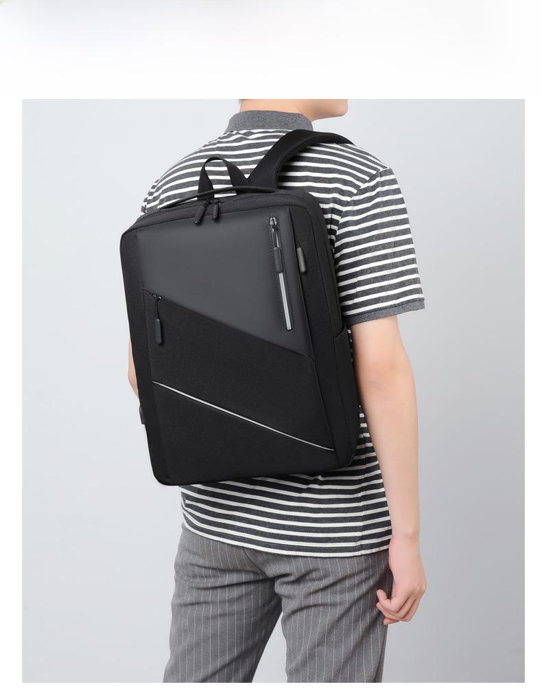 Мужской высококачественный водонепроницаемый деловой дорожный рюкзак, большая вместимость, модная сумка через плечо