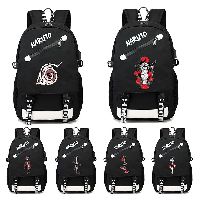 Рюкзак «Наруто» в стиле аниме, холст, сумка для книг, сумка для книг для мальчиков и девочек-подростков, сумка для книг в школу, детские подарки для мужчин и женщин, дорожная сумка для отдыха, рюкзак