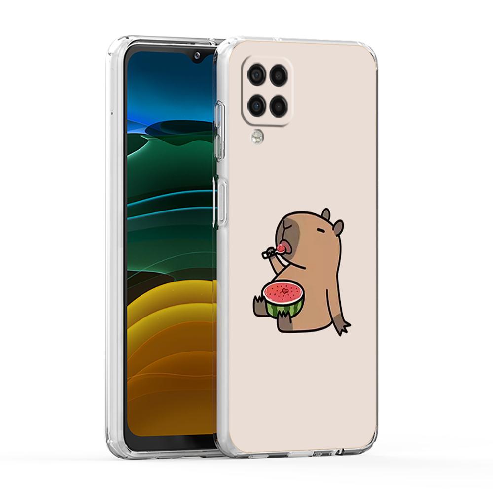 Милый чехол для телефона с капибарой для Samsung Galaxy A13 A33 A35 A55 A73 A53 A23 A51 A71 A21S A12 A31 A41 A05s A03S A15 A25 A32 5G