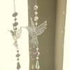 Cross-Border Hummingbird Metal Sun Catcher Pendant - Animal Shape Wall Decoration for Bedroom or Homestay.