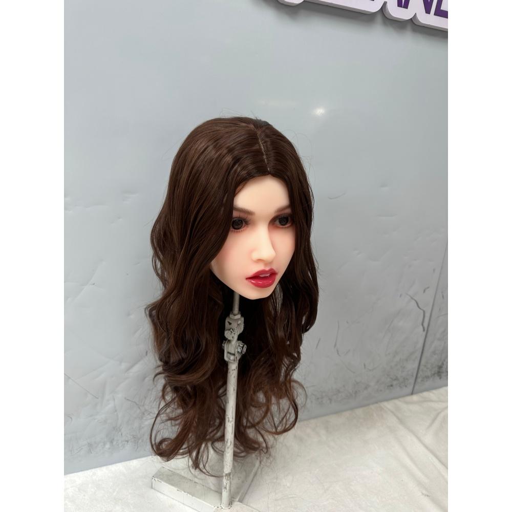 Голова секс-куклы для взрослых Изысканный макияж TPE Мягкая резиновая голова Вылепленная с ртом Оральный секс Мужская секс-игрушка