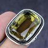 Peridot Gemstone Handmade 925 Steling Silver Gift Jewelry Ring Size 8.5 G4t11