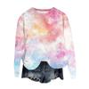 Женский модный пуловер с круглым вырезом, футболка с длинным рукавом, с принтом