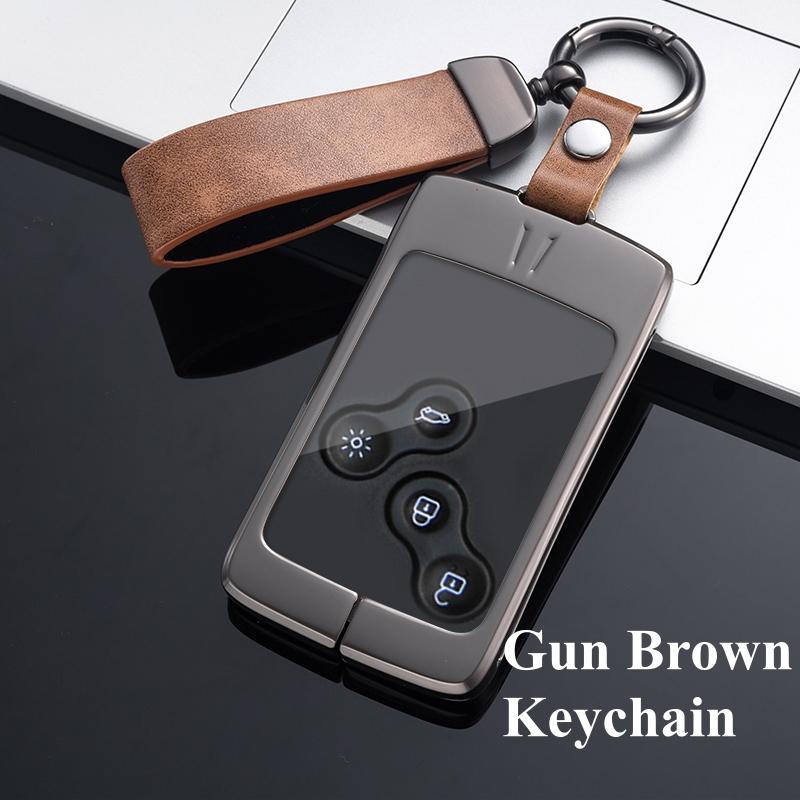 Прочный металлический цинковый чехол для ключей от машины для Renault Megane 2 3 Clio Scenic Duster Kaptur Captur Logan Laguna Zoe Koleos Danilo Nema Fluence