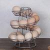 Egg Holder Spiral Storage Rack Rustproof Corrosion Resistant Hollow Bottom Design Egg