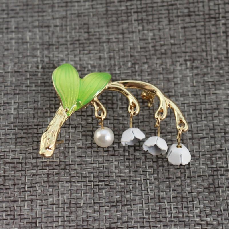 Fashion Party Sweet and Lovely Female Series Lily of The Valley Brooch Accessories Girl Party Gift ARI