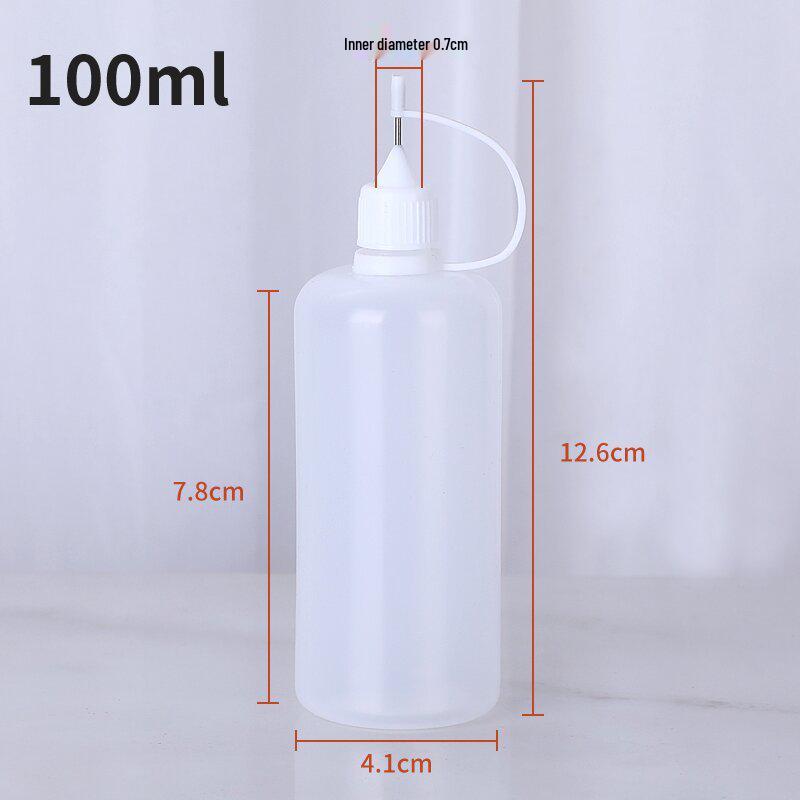 ПЭ-бутылка с игольчатым дозатором для эфирных масел, пигментов, клея и чернил