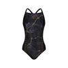Arena Женский слитный купальник с открытой спиной a6Sl1co10 Черный