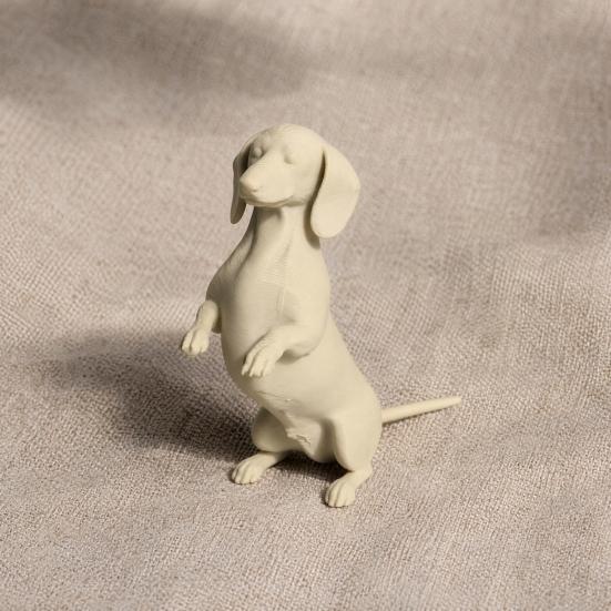 3D-печатная фигурка таксы Yousheng, Современная мини-скульптура в форме собаки, Животное для раскрашивания своими руками, Настольное украшение, Подарок для любителей собак