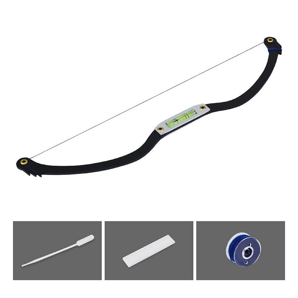 Eyebrow Marker Ruler Featuring Bubble Leveler Eyebrow Mapping Tool Kit Featuring Bow With String Eyebrow Bow Mapper Tool With Mapping Thread 1ml