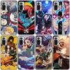 Чехол для телефона Kimetsu No Yaiba Demon Slayer аниме для Xiaomi Redmi Note 11 10 9 8 Pro 11T 10T 10S 9S 8T 9 9A 9C 9T, черный мягкий чехол
