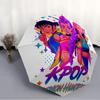 Модный автоматический складной зонт KPOP Hunter с открытием/закрытием. Портативный и складной, идеально подходит для подарка, путешествий и повседневного использования.