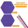 Hexagon Sensory Activity Board Calming Stress Relief Silicone Strip Fidget Toy Fine Motor Skill Development Kids Teens Adults Educational Busy Board