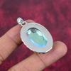 Faceted Mystic Topaz Gemstone Pendant, Handmade Jewelry, 925 Solid Sterling Silver Pendant Jewelry Gift For Love