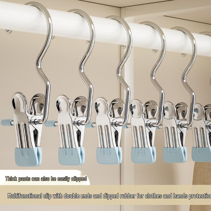 Многофункциональная ветрозащитная прищепка: Бесшовный держатель для шляпы и брюк