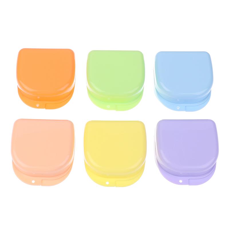 1 Pcs Denture Storage Box Partial Denture Case Orthodontic Prosthesis Teeth Container Boxes Dental Retainer