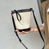 Crossbody Women's Bag Canvas Bucket Bag Versatile High-end Lightweight Bag