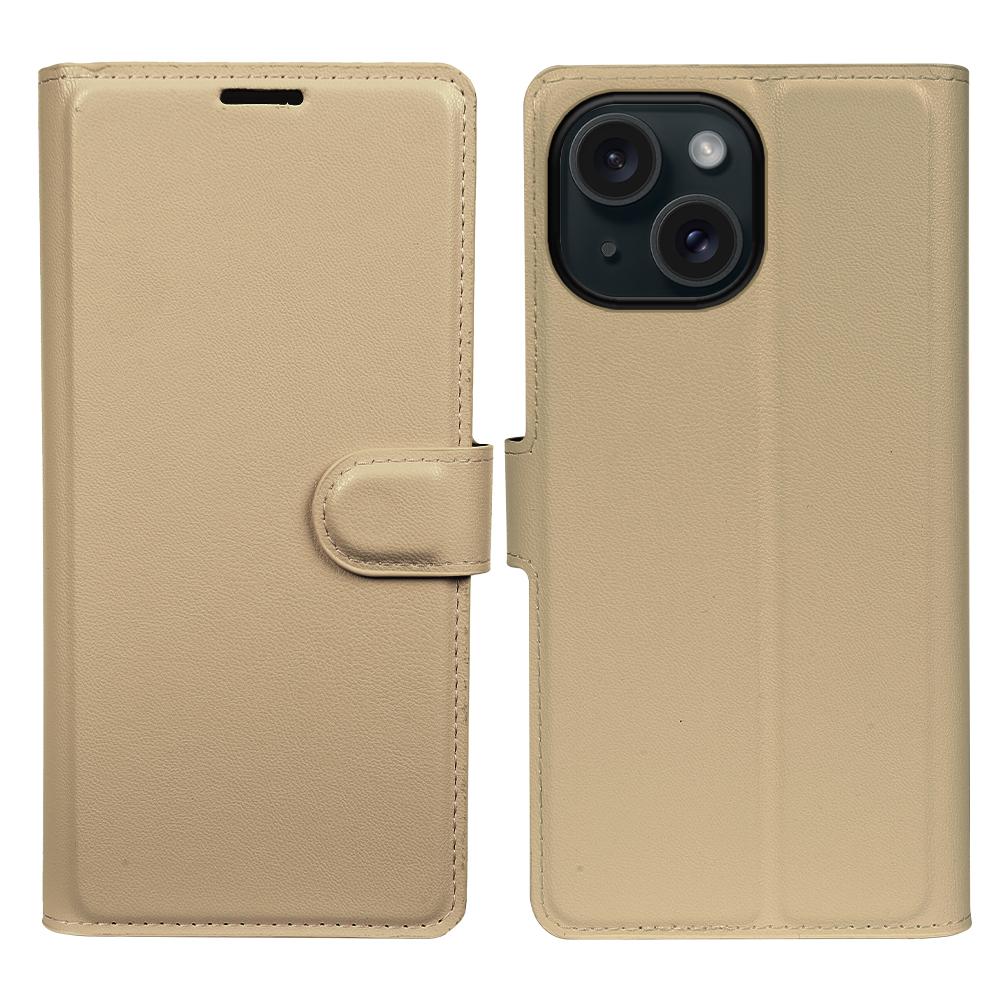 For iPhone 15 Stand Case Biobased Eco-Friendly RPET RPVB Slim Phone Cover with Wallet