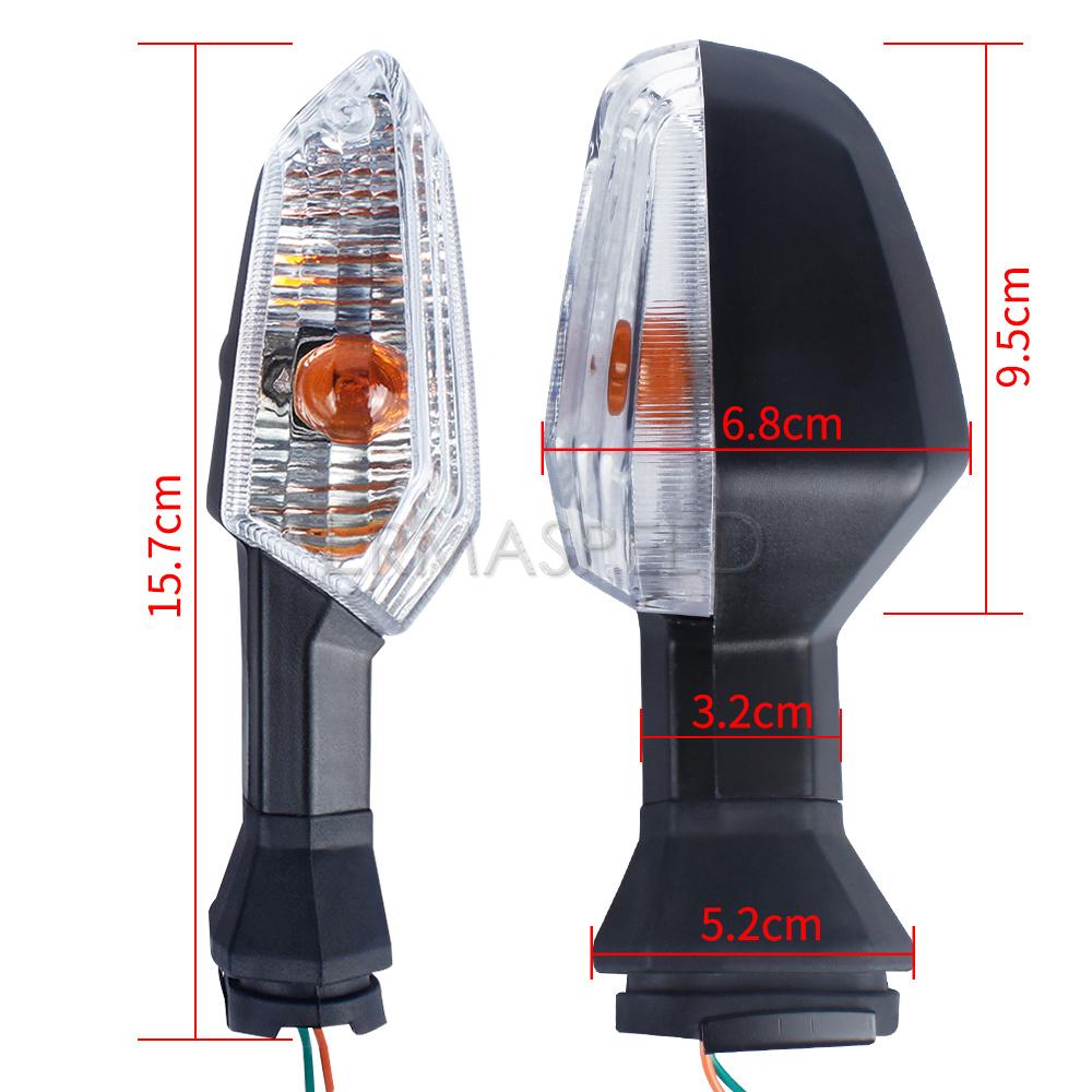 2 шт. мотоциклетные указатели поворота, янтарные поворотники, лампа спереди и сзади, индикатор поворота для NINJA 1000 650 300 Z800 ER-6N ER-6F