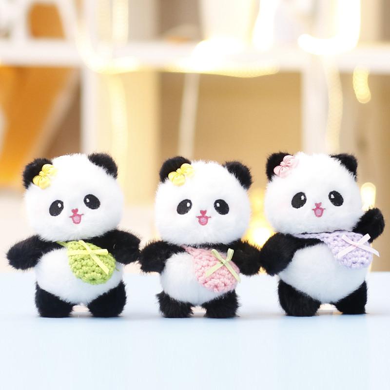 Bag Panda Messenger Plush Toy Keychain Ornament For Home Decor And Teen Gifts