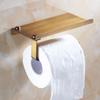 Настенный держатель для туалетной бумаги и ванной комнаты с полкой для хранения мобильного телефона