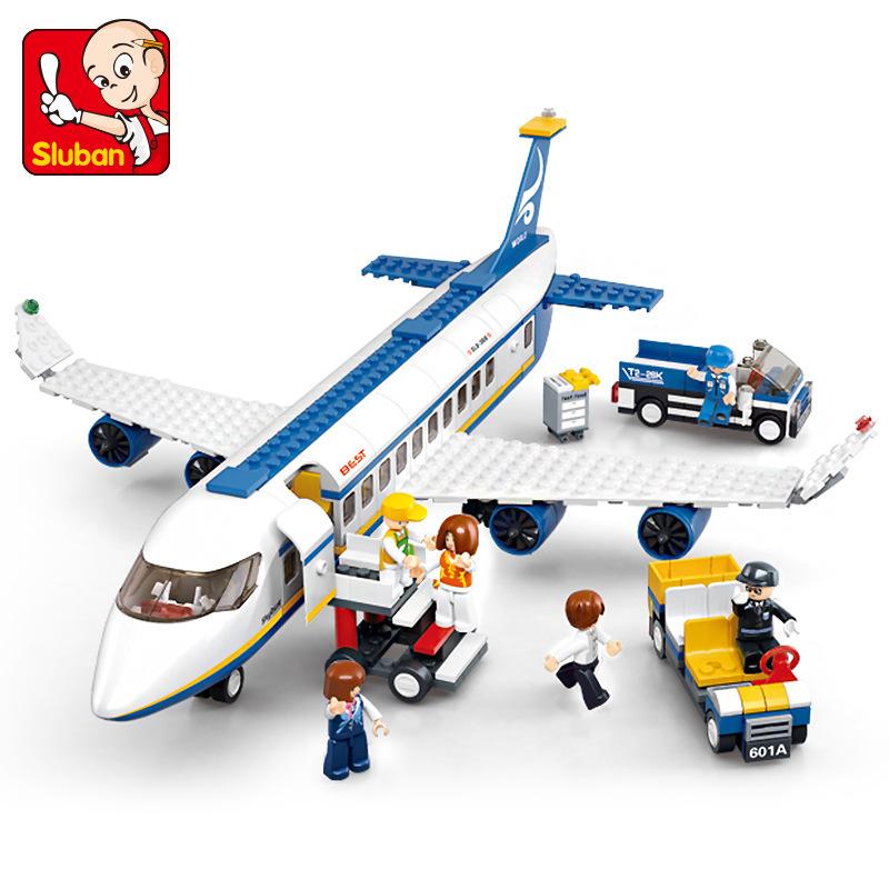 Sluban Building Blocks Aircraft /Air Ambulance /Cargo Aircraft/ International Airport Model Toy Educational Kit For Kids