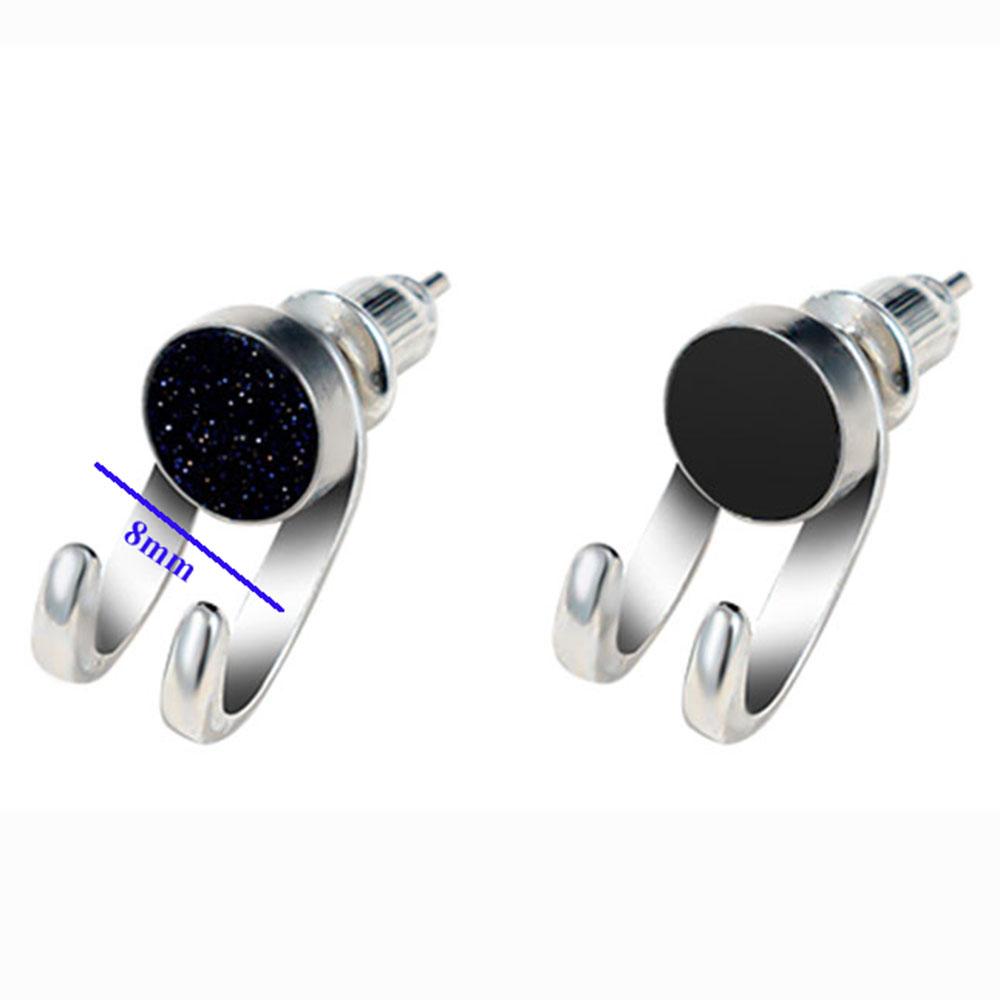 Metal 925 Silver Needle Black Onyx New Claw Fashion Jewelry MeStud Earrings Punk Earrings Ear Studs