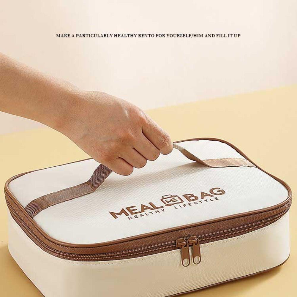 Portable Aluminum foil Lunch Box Storage Bag Oxford Insulated Food Thermal Bag Thermal Thickened Lunch Bag Women