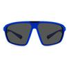 Lunettes de soleil - Polaroid - 2142/S - Rectangulaire - Bleu Noir Mat - Verres Gris Polarisés