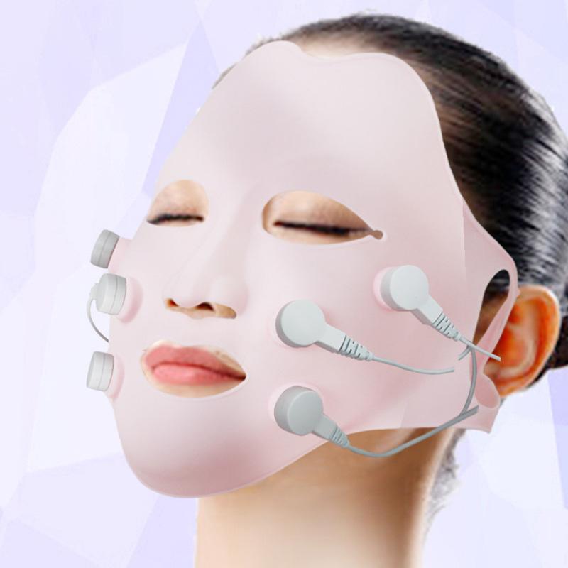 Red Light Photon Therapy Mask Acupoint Vibration Face Massager with Controller Facial Acne Reduction Anti Wrinkles Skincare Tool