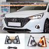 Hyundai Accent 2020-2022 LED Daytime Running Front Bumper Lights.